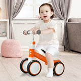 Baby Balance Bike with Adjustable seat and Handlebar for 6 - 24 Months-Orange