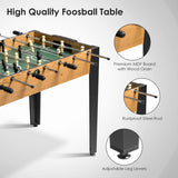48" Competition Sized Home Recreation Wooden Foosball Table-Brown