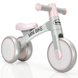 Indoor Outdoor Kids Riding Balance Bike with Silent Wheels-Pink