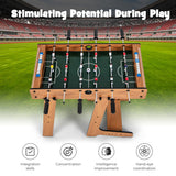 Space Saving Table Football with Durable Handle and 2 Footballs