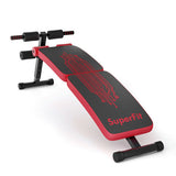 Abdominal Twister Trainer with Adjustable Height Exercise Bench-Red