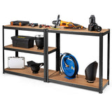 Adjust 30 x60 Inch 5 Level Garage Tool Shelf Storage-Black