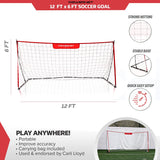 PowerNet 6x4 Ft Ultra Light Weight Soccer Goal with Sandbags for All Ages (1202)