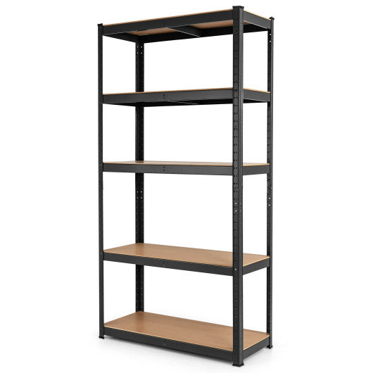 35.5 x 71 Inch Adjustable 5-Layer 2000 lbs Capacity Tool Shelf-Black