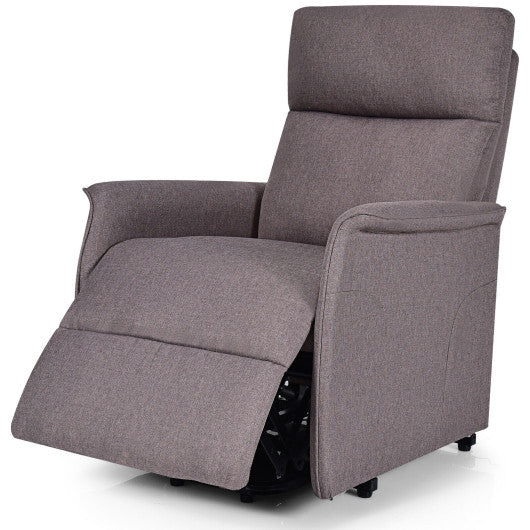Power Lift Massage Recliner Chair for Elderly with Heavy Padded Cushion-Brown