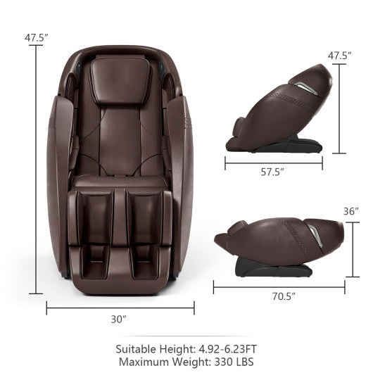 Relaxation 09 - Electric Zero Gravity Massage Chair with SL Track-Brown