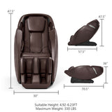 Relaxation 09 - Electric Zero Gravity Massage Chair with SL Track-Brown