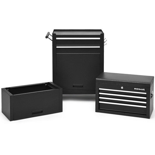 6-Drawer Tool Chest with Heightening Cabinet-Black