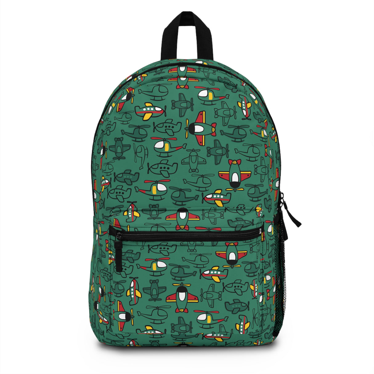 Kids Airplanes Green Backpack