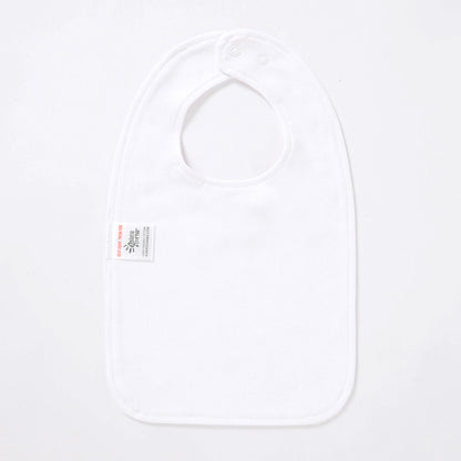 Aidens Corner Organic Cotton Baby Bibs | White