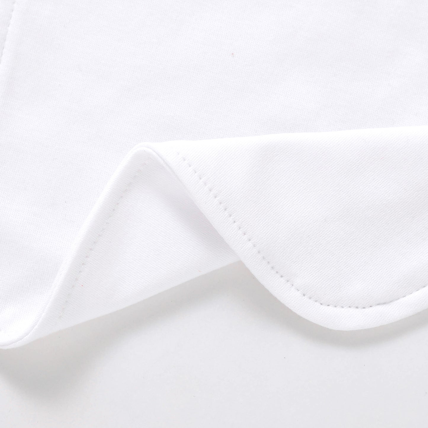 Aidens Corner Organic Cotton Baby Bibs | White