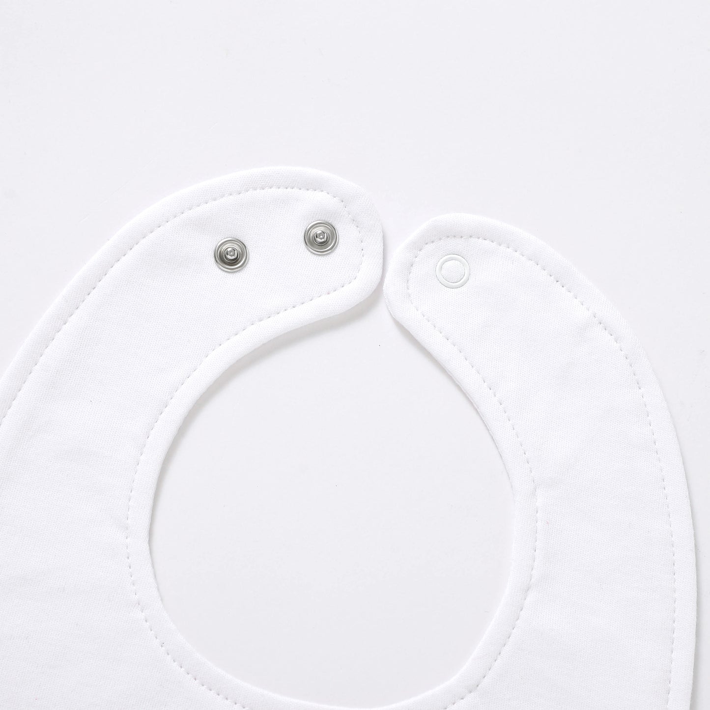 Aidens Corner Organic Cotton Baby Bibs | White