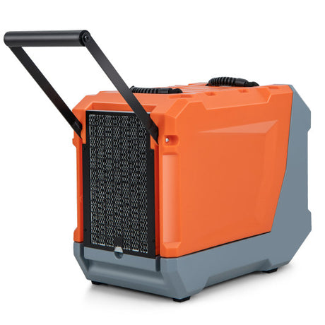 180 Pints/Day Commercial Dehumidifier with Pump and Drain Hose-Orange