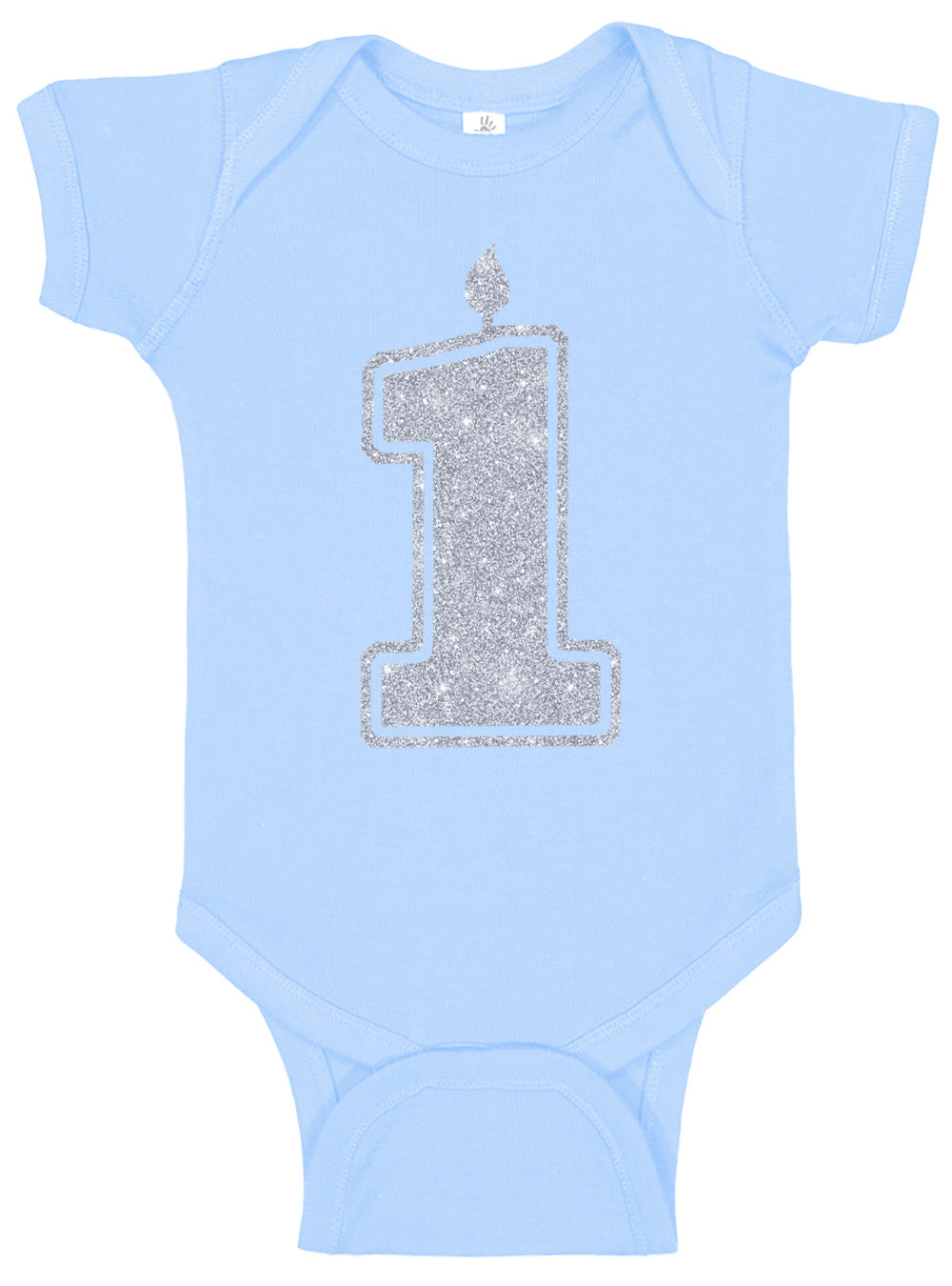 1 Silver First Birthday Onesies & Bodysuits