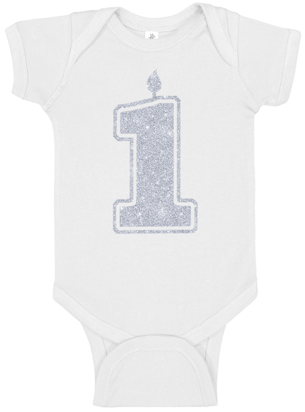 1 Silver First Birthday Onesies & Bodysuits