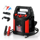 Jump Starter Air Compressor Power Bank Charger with LED Light and DC Outlet