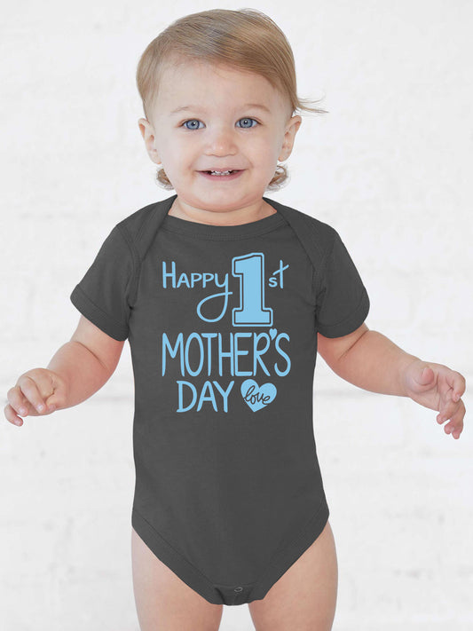 Happy 1st Mother's Day Onesies & Bodysuits