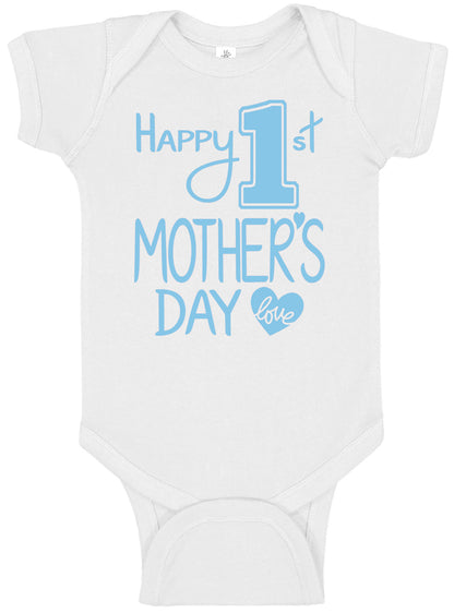 Happy 1st Mother's Day Onesies & Bodysuits