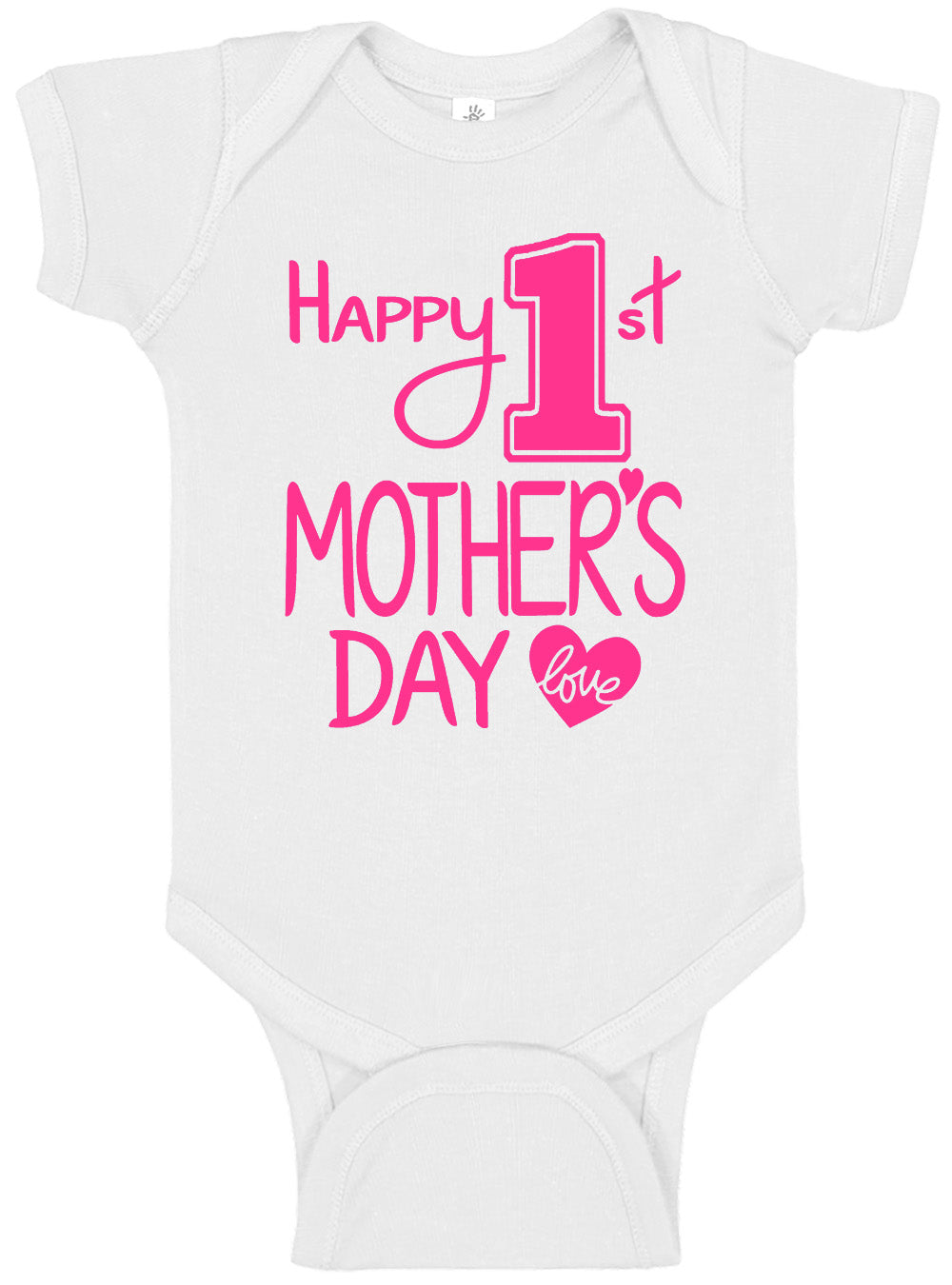 Happy 1st Mother's Day Onesies & Bodysuits
