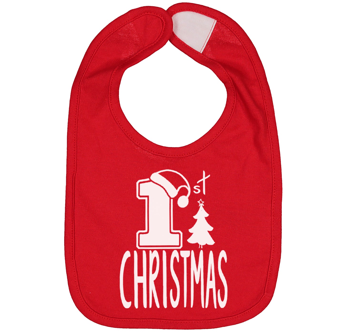 Baby Infant Christmas Bib Red