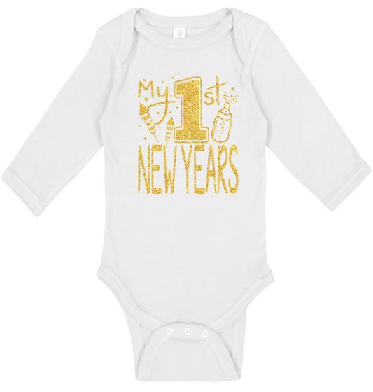 My First New Years Onesies & Bodysuits