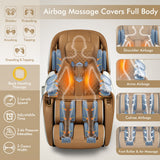 Relaxe Zero Gravity Shiatsu Massage Chair with Heating (SL-Track)-Coffee