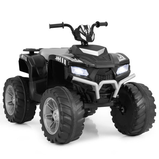 24V Kids Ride-On Electric ATV with Wireless Connection for Toddlers 3-8 Years Old-Black