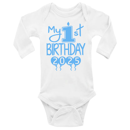 My 1st Birthday Onesies & Bodysuits With Year Long-Sleeve