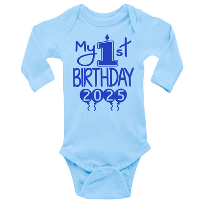 My 1st Birthday Onesies & Bodysuits With Year Long-Sleeve