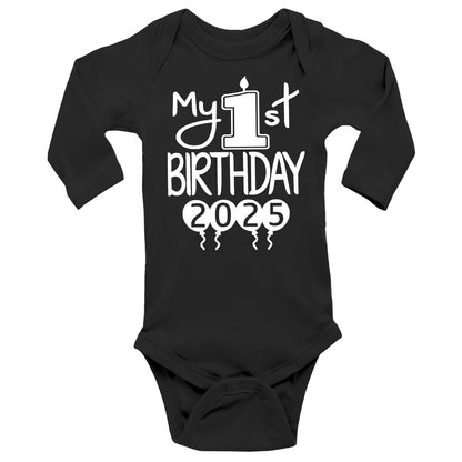 My 1st Birthday Onesies & Bodysuits With Year Long-Sleeve