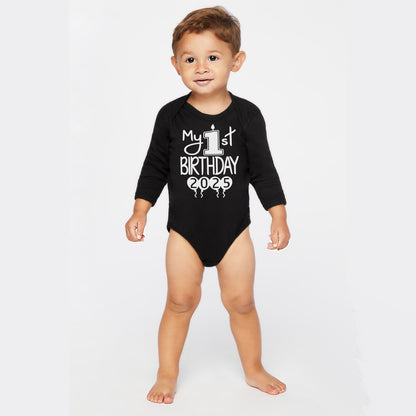 My 1st Birthday Onesies & Bodysuits With Year Long-Sleeve