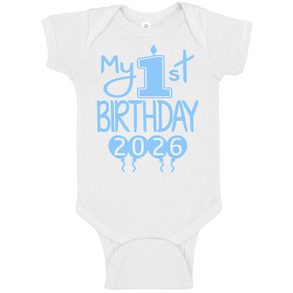 My 1st Birthday Baby Bodysuit – First Birthday Outfit for Boys or Girls, Soft Cotton Party Clothing | 2026 Design