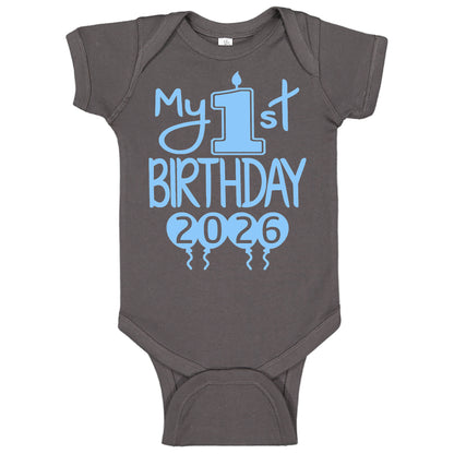 My 1st Birthday Baby Bodysuit – First Birthday Outfit for Boys or Girls, Soft Cotton Party Clothing | 2026 Design