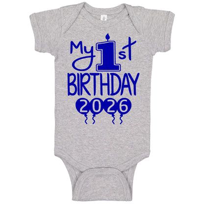 My 1st Birthday Baby Bodysuit – First Birthday Outfit for Boys or Girls, Soft Cotton Party Clothing | 2026 Design