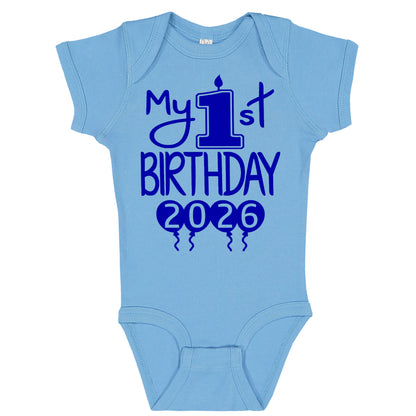 My 1st Birthday Baby Bodysuit – First Birthday Outfit for Boys or Girls, Soft Cotton Party Clothing | 2026 Design