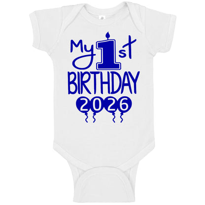 My 1st Birthday Baby Bodysuit – First Birthday Outfit for Boys or Girls, Soft Cotton Party Clothing | 2026 Design