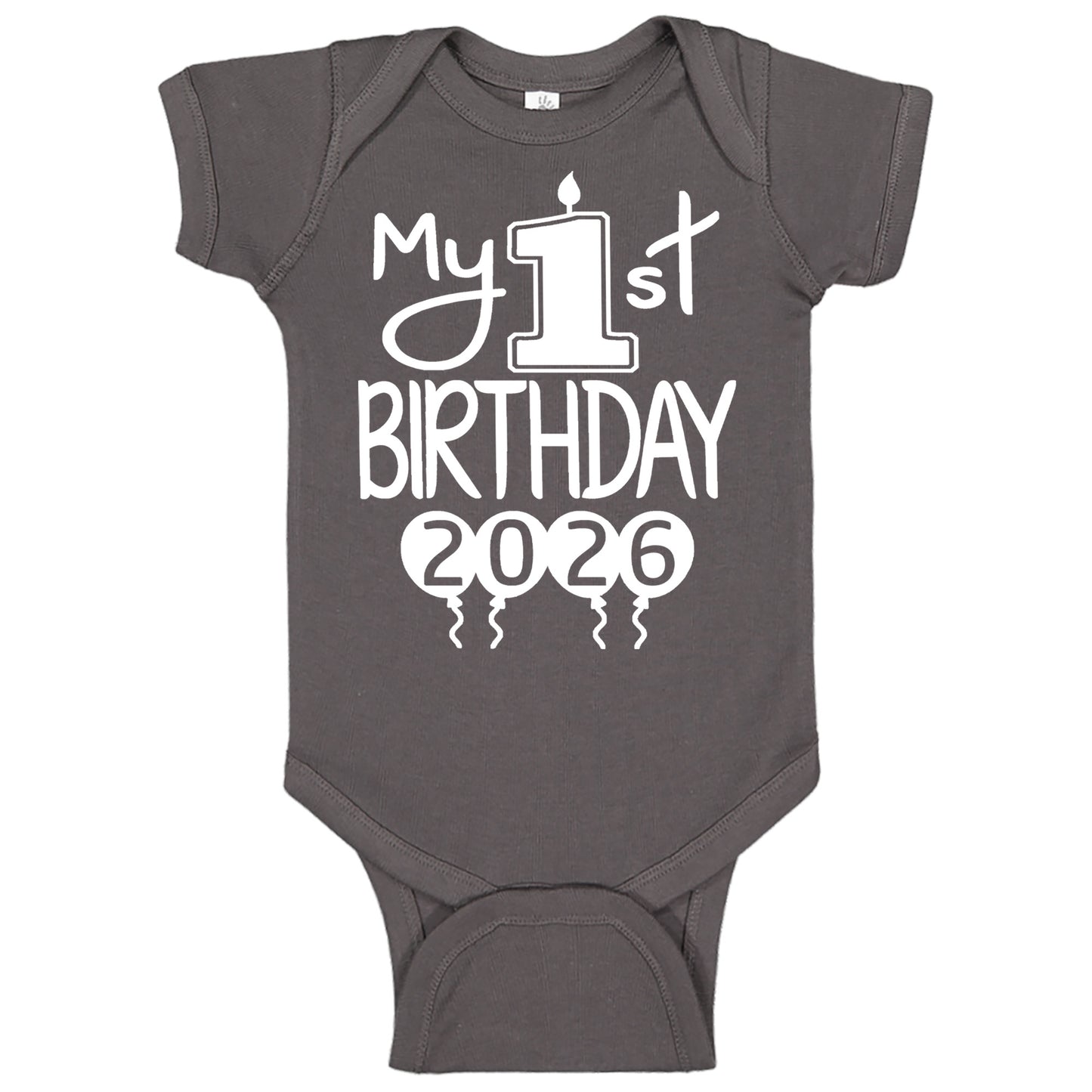 My 1st Birthday Baby Bodysuit – First Birthday Outfit for Boys or Girls, Soft Cotton Party Clothing | 2026 Design