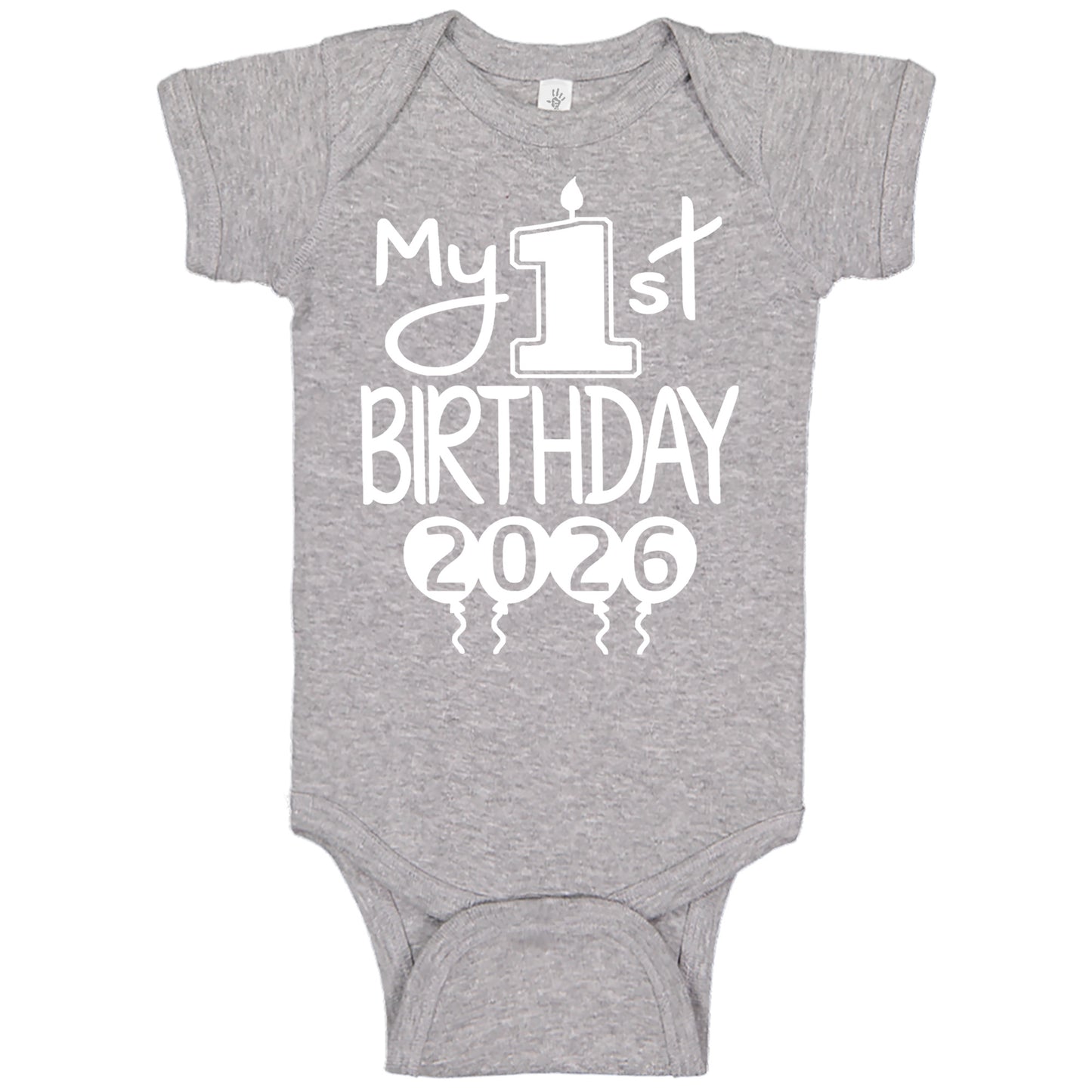 My 1st Birthday Baby Bodysuit – First Birthday Outfit for Boys or Girls, Soft Cotton Party Clothing | 2026 Design