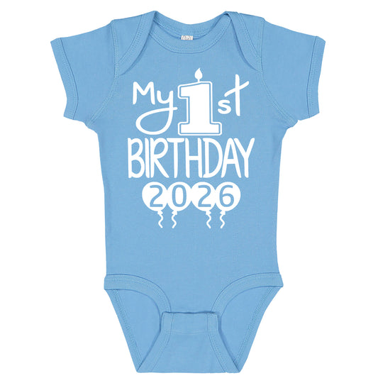 My 1st Birthday Baby Bodysuit – First Birthday Outfit for Boys or Girls, Soft Cotton Party Clothing | 2026 Design