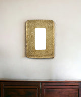 28" Gold Metal Framed Accent Mirror