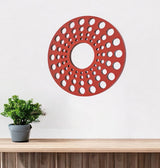 Red Wood Hanging Dimensional Sculpture