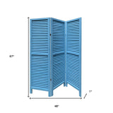 48 X 67 Black Wood Shutter - Screen