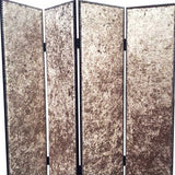 84 X 84 Tan Wood & Fabric  Screen