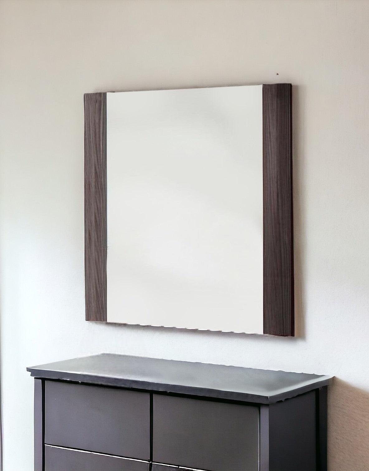 41" Gray Framed Accent Mirror