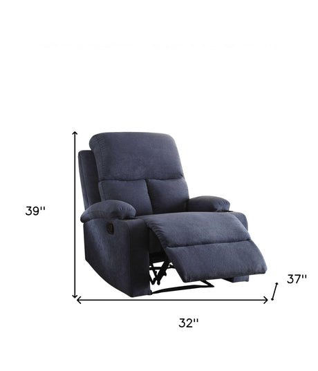 32" Chocolate Linen Recliner