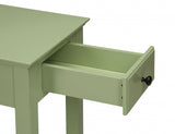 23" Pale Green Single Drawer End Table