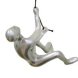 6" X 4" Silver Resin Novelty Hanging Dimensional Sculpture