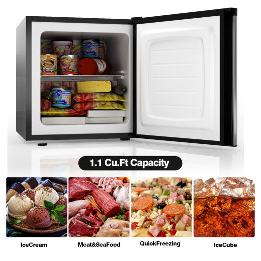 1.1 cu.ft. Compact Single Door Mini Upright Freezer