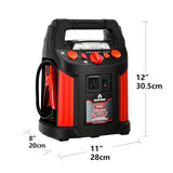 Jump Starter Air Compressor Power Bank Charger with LED Light and DC Outlet