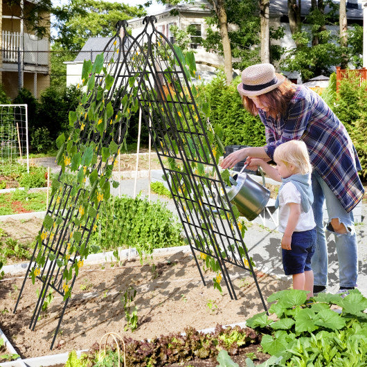 2/4 Pack 71 x 20 Inch Metal Garden Trellis for Climbing Plants-Set of 2